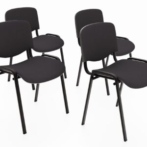 ZETAW 4x Krzesło ISO CZARNY