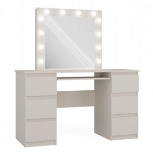 Zestaw Toaletka KUBA + LUSTRO MARINA KASZMIR BEŻ