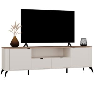 Szafka RTV CORDOBA 2S2S Kaszmir Beż Dąb Castello Szafka Pod TV 2 Szuflady